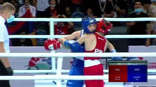 TBILISI 08-07-2021 (46kg) BOXING Quarterfinals GOR  AYVAZYAN მეორე  გამარჯვება ევროპის  ჩემპიონატზე.