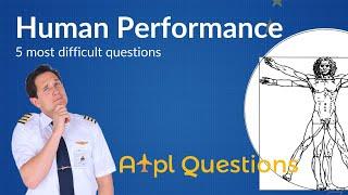 TOUGHEST 5  Human Performance questions from EASA ATPL Questions database! Captain Joe & Fabi