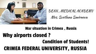 War situation at CRIMEA FEDERAL UNIVERSITY , RUSSIA. Conflict between Ukraine and Russia. #crimea