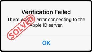 How To FIx"Verification Failed There was an error connecting to the apple id server