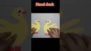 easy duck craft #shorts#craft #papercrafts#origami#diy#ytshorts#viralshort#howtomakeorigamiflower