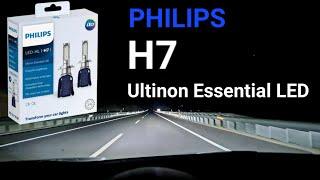 6000k H7 Led Philips Ultinon Essential Test On High Beam And Low Beam