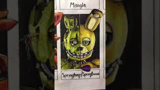 Drawing Springtrap/Spring Bonnie from FNAF