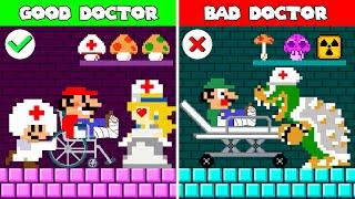 Mario and Luigi Challenge Good Doctor vs. Bad Doctor | Game Animation