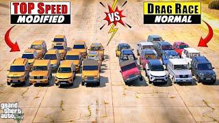 GTA 5 : MODIFIED INDIAN CARS VS STOCK INDIAN CARS TOP SPEED TEST HIGHWAY DRAG RACE