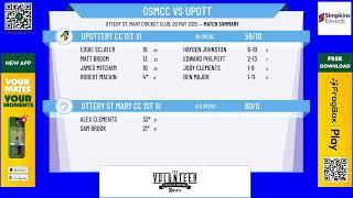 Ottery St Mary CC 1st XI v Upottery CC 1st XI
