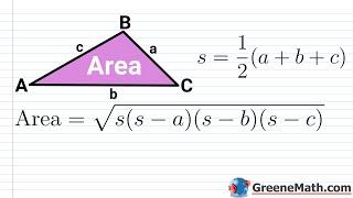 How to Derive Heron's Formula