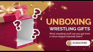 Unboxing wrestling gifts