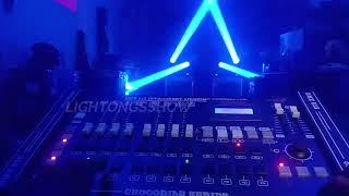 Tutorial setting mixer dmx 512 crocodile , circle cycle , moving head beam