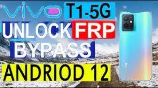 Vivo T1 5G (V2141)FRP Bypass Android 13 New Trick unlock google account lock without Pc new security