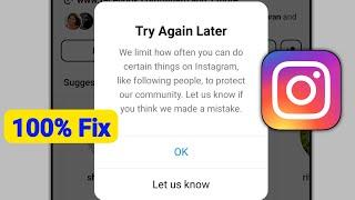 Instagram Try Again later problem | How to solve Instagram try Again later problem?