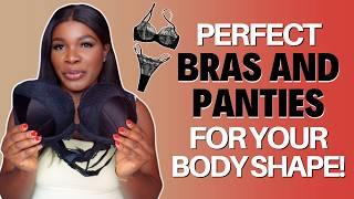 The PERFECT Bras & Panties Styles For Inverted Triangle & Apple Body Shape || Lingerie Guide