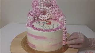 Сборка торта кошечка Мари (Marie The Cat) от Kagat Cake