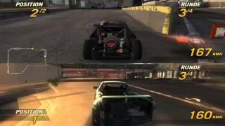 Flatout 2 Splitscreen Mod: First Race Footage