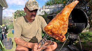 Weber Rotisserie This MARINATED LAMB LEG For a Taste Test