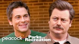 Ron and Chris figuring each other out for 20 minutes straight | Parks and Recreation