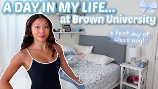 A FIRST DAY OF CLASS VLOG AS A BROWN UNIVERSITY SENIOR! (a day in my life)