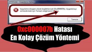 0xc000007b Hatası Çözümü En Kolay Yöntem