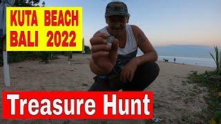 Treasure Hunt, KUTA BEACH BALI 2022 #bali2022 #metaldetecting #beachdetecting