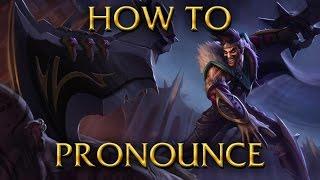 LoL - How to pronounce Draven in 17 languages