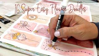 16 Super Easy Flower Doodles Anyone Can Do!