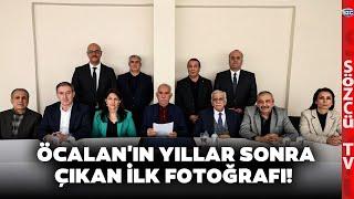 İmralı Heyeti'nin Görüşme Fotoğrafı Yayınlandı! Öcalan'ın Yıllar Sonra Çıkan İlk Karesi