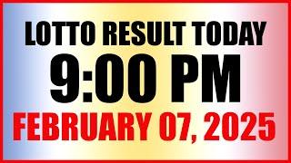 Lotto Result Today 9pm Draw February 7, 2025 Swertres Ez2 Pcso