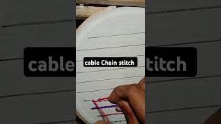 Cable chain stitch / #shorts #shortvideo