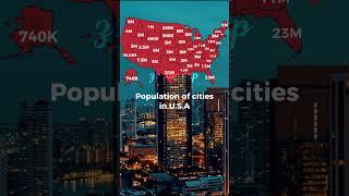 Population of Cities #2 in U.S.A. #keşfet #europe #geographythroughmaps #map #mapping #history #edit