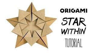 Origami Star Tutorial "Star Within" (Ali Bahmani) - Paper Kawaii