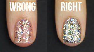 HOW TO APPLY GLITTER NAIL POLISH || KELLI MARISSA