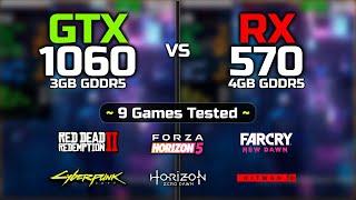 GTX 1060 vs RX 570 | 9 Games Tested