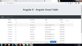 Angular smart table