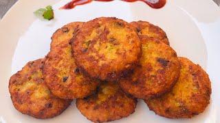 Leftover Rice Cutlets | Leftover Rice Tikki | Rice Potato Cutlet Recipe | How to Make Cutlet at Home