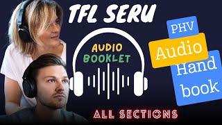 TfL SERU Book  in audio MP3 | TFL SERU PHV audio hand book | TFL SERU mock test | Seru full book