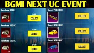 BGMI NEXT SUPERCAR EVENT | NEXT UC UP EVENT | BGMI UC SPENDING EVENT