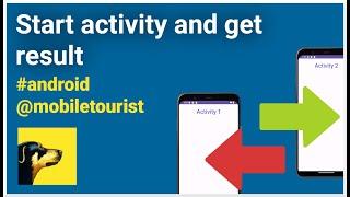 Android : Start Activity and get Result