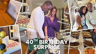 My Husband's Emotional 40th BIRTHDAY SURPRISE!