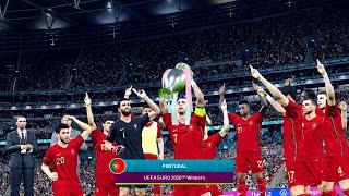  UEFA EURO 2020 Final ● Portugal vs Poland - PES 2020 Gameplay | Data Pack 7.0