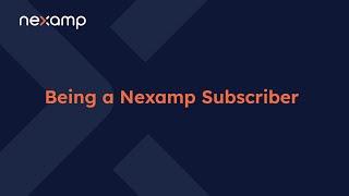 Becoming a Nexamp Subscriber