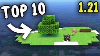 10 SURVIVAL ISLAND Seeds in 10 MINUTES! Minecraft 1.21!