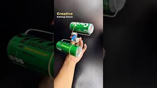 Diy kreatif mainan kaleng bekas bertenaga  #diy #toys #craft #unik #ideas