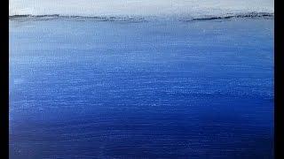 Blue Ocean - Timelapse Acylic Abstract Painting