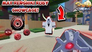 NEW MAX Renshiki Ruby Bloodline FULL SHOWCASE! | Renshiki Companion | Shindo Life Renshiki Showcase