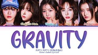 FIFTY FIFTY Gravity Lyrics (Color Coded Lyrics)