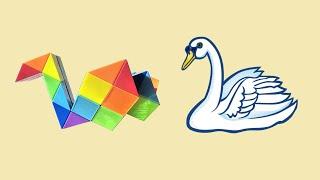 Swan from 48-piece Rubik's Snake