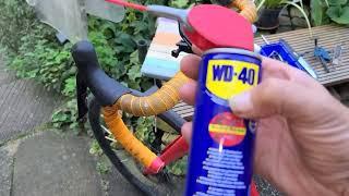  Lenker reinigen mit WD40 und Glasreiniger