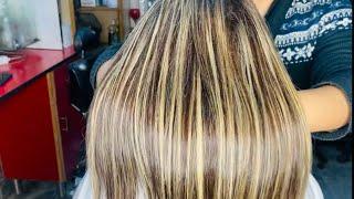 Highlights with base Color || BUSHRA’S BEAUTY SALON