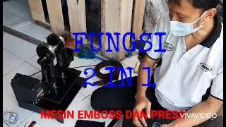 mesin emboss dan press manual dwi fungsi bisa dipesan custom