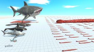 Can Dinosaurs and Aquatics Defeat 200 Titanoboa Snakes? | Animal Revolt Battle Simulator